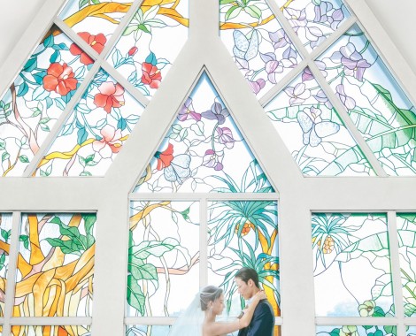 ステンドグラスは宮古島の動植物をモチーフにした 手作りアンティークガラスのステンドグラス